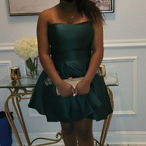Emerald green dress
